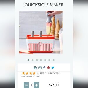 Pampered Chef QuickSicle Maker